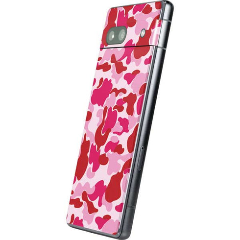 Pink Street Camo Google Pixel 7a Skin